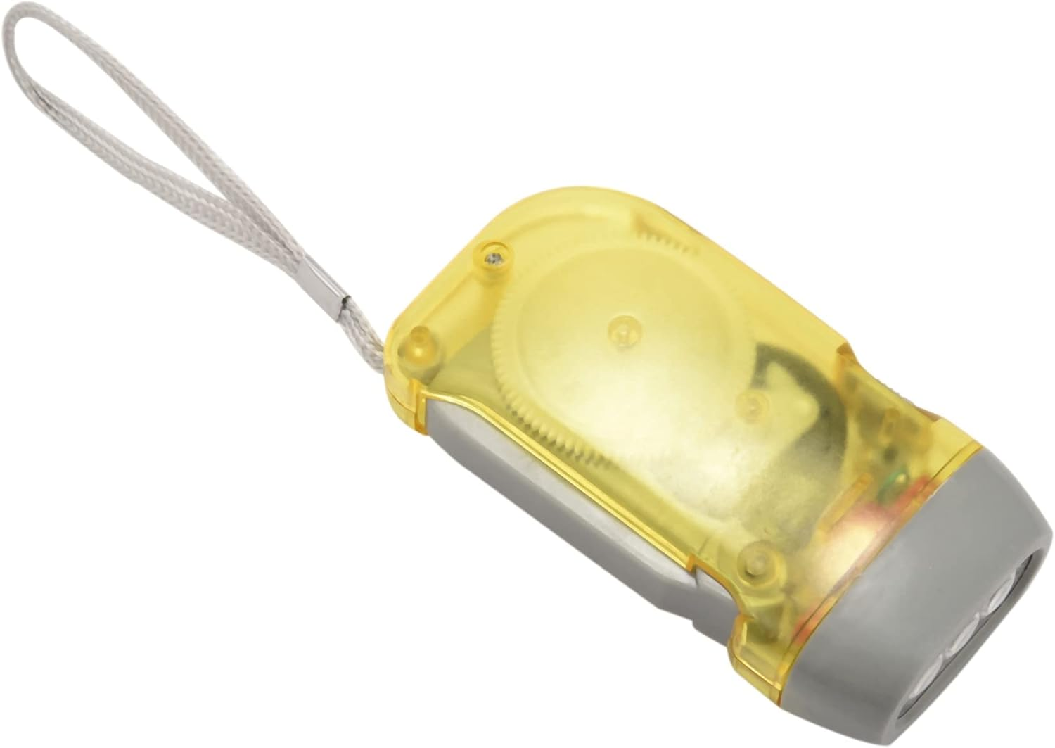 Mellisso 2X 3 LED Dynamo Wind up Flashlight Hand-Pressing Crank No Battery Torch