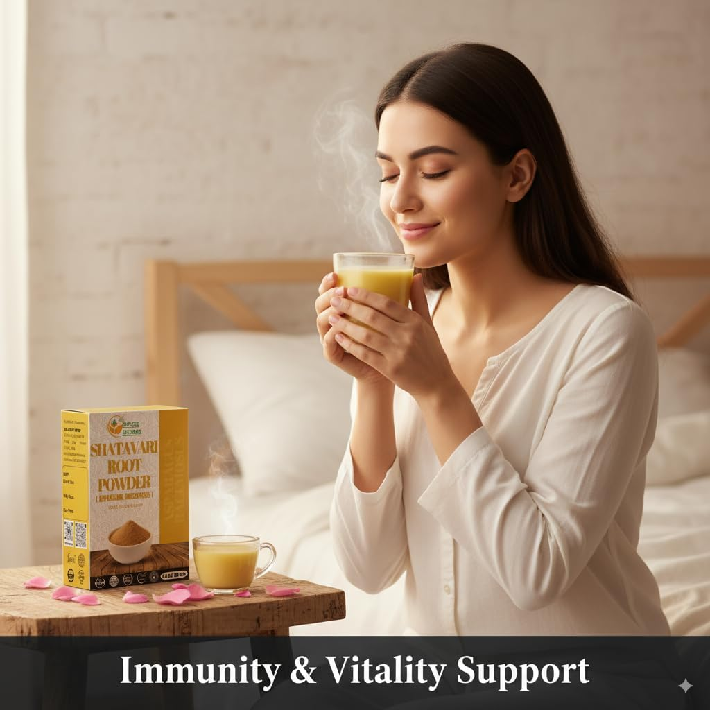 Herbs Botanica Shatavari Powder 150G &ndash; Pure, Natural Herbal Powder for Smoothies, Juices, Cooking & DIY Recipes image number 5