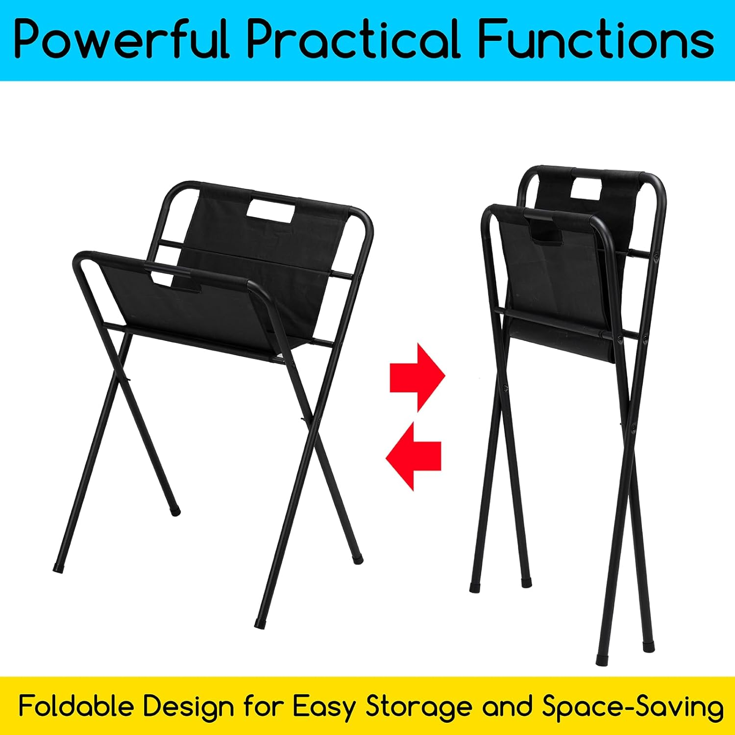 MEEDEN Canvas Art Print Rack: Folding Display and Drying Rack - Portable Art Storage Rack for Poster Stand Canvas Panels Artworks Artist Galleries - Medium image number 5