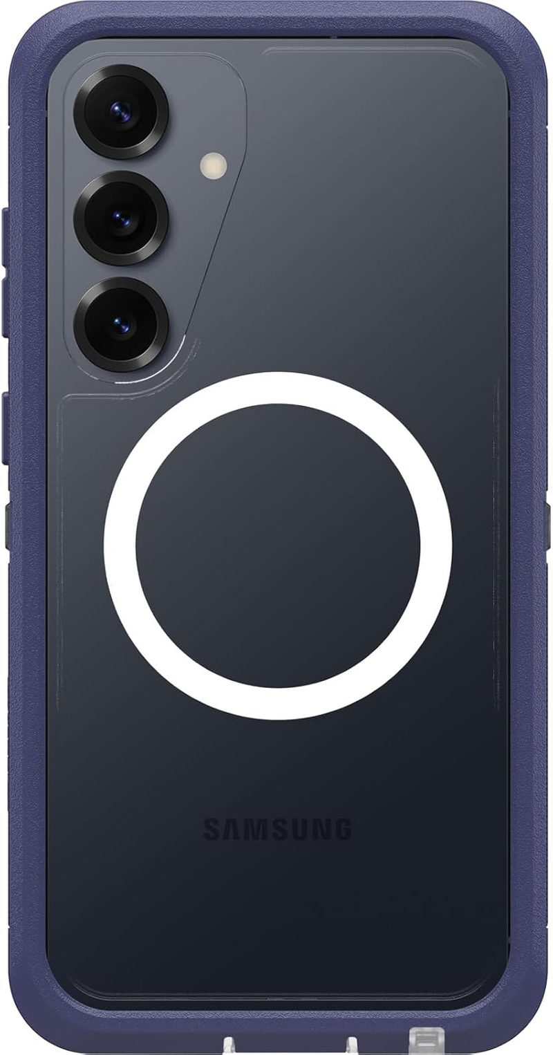 Otterbox Defender Series XT Clear Case with Magnets for Samsung Galaxy S25 Ultra, Shockproof, Drop Proof, Ultra-Rugged, Protective Case, 7X Tested to Military Standard, Clear/Black