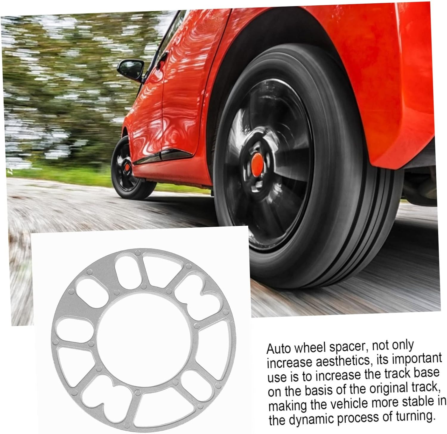 ABOOFAN 2Pcs Aluminum Alloy Wheels Spacers for Car Practical Wheel Shims for Automotive Use image number 2