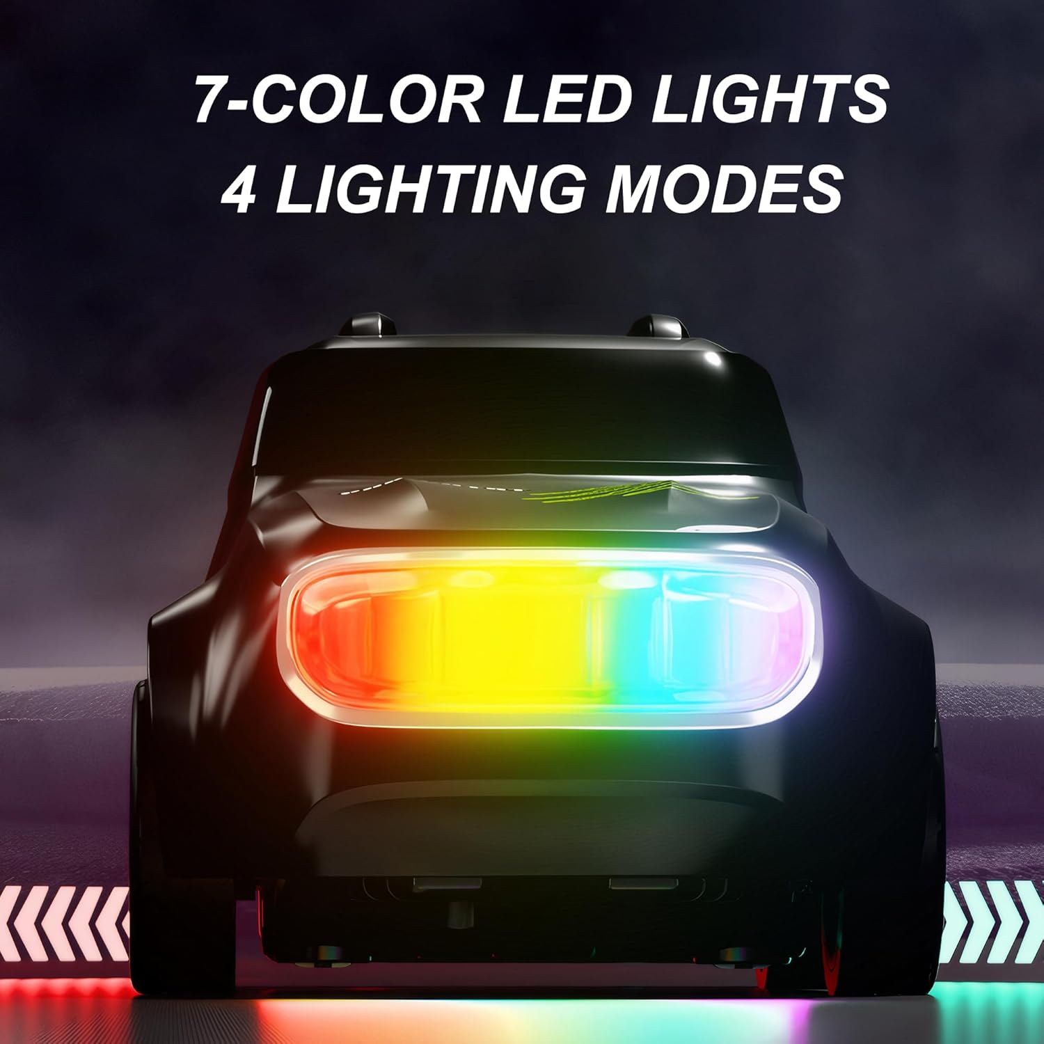 Mini RC Drift Car with Cool Lights, 1:64 Rechargeable 2.4Ghz Remote Control Car for Kids Adults (Grey) image number 6