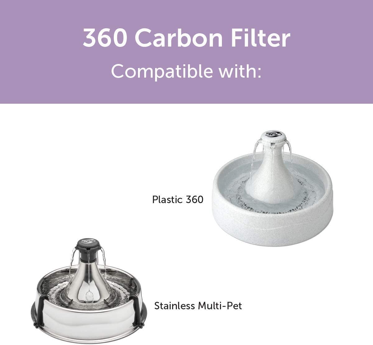 NEOUZA Premium Charcoal Filters Replacement Compatible for Petsafe Drinkwell 360 Stainless Multi-Pet Fountains, Pack of 12 image number 2