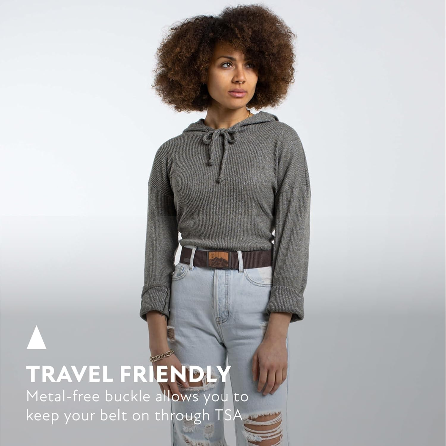 Arcade Woody Capture Stretch Belt - Heather Walnut image number 6