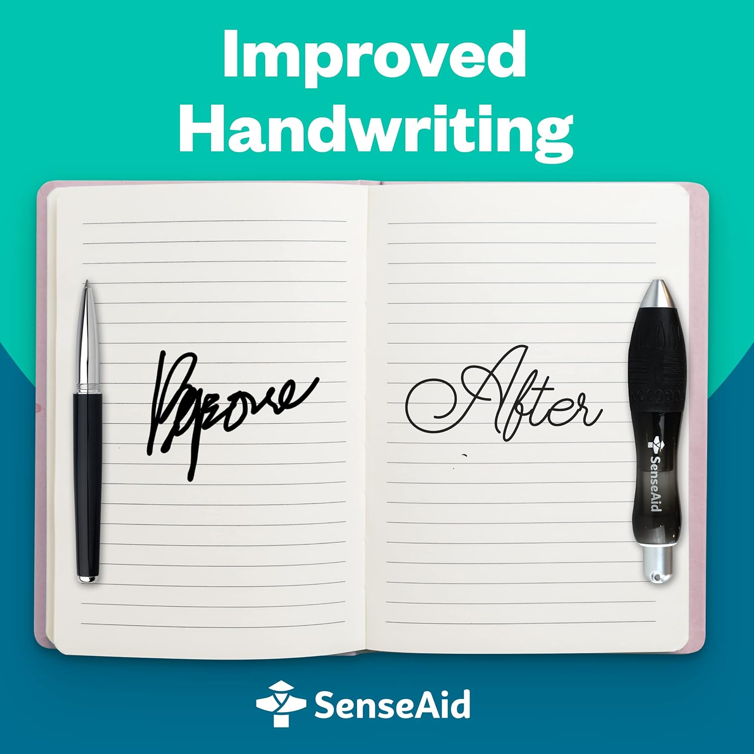 Fat Heavy Weighted Pens | Set of Two Super Big Pens Including TWO BONUS INK REFILLS | Large Wide Grip Pens Aids Writing for Those with Arthritis, Parkinson'S, Carpal Tunnel & Essential Hand Tremors