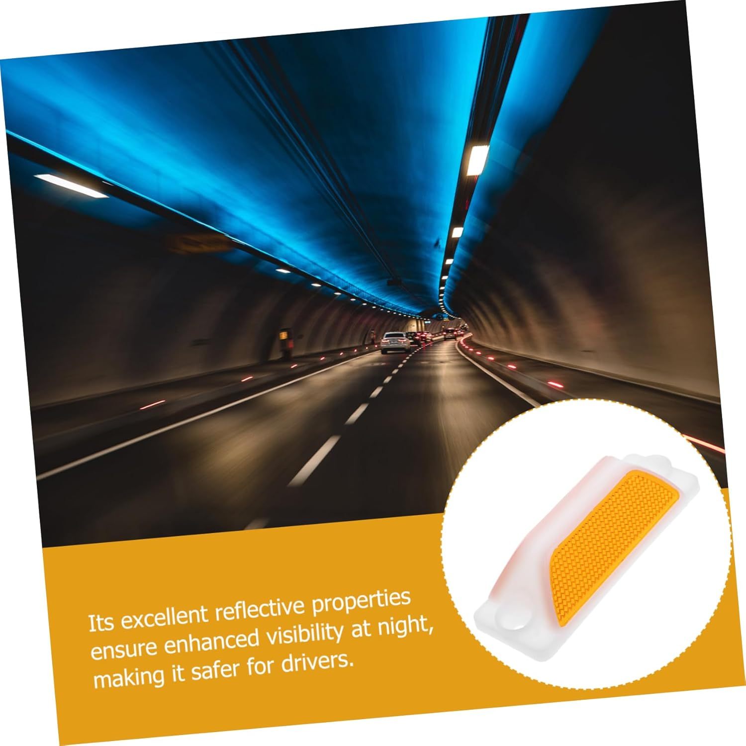 2Pcs Reflective Road Delineator Road Reflectors for Safety and Guidance Highways image number 6