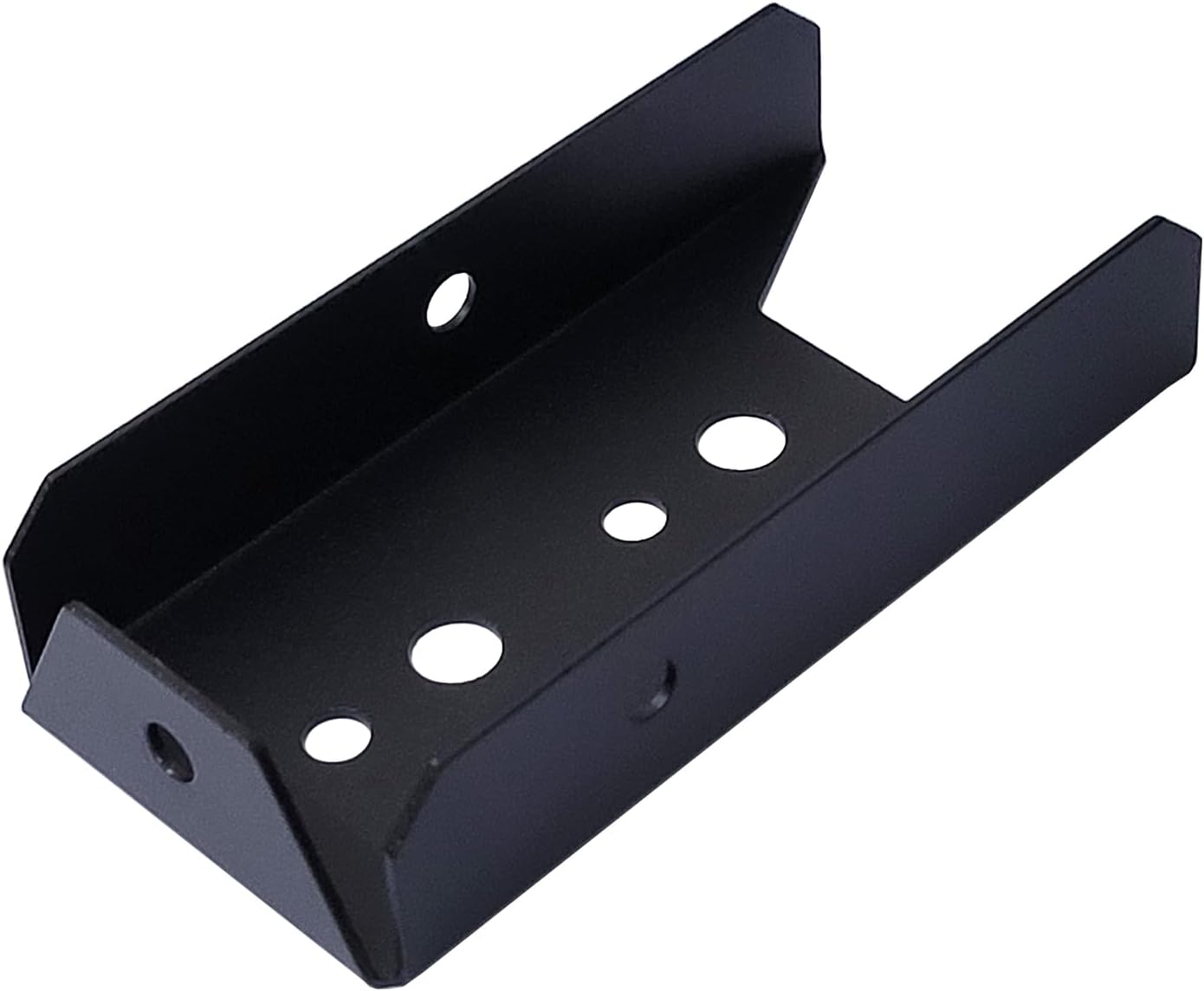 Auto-Plaza 48 Count 2X4 Inch Wood Post Black Steel Railing Mount Brackets Set image number 4