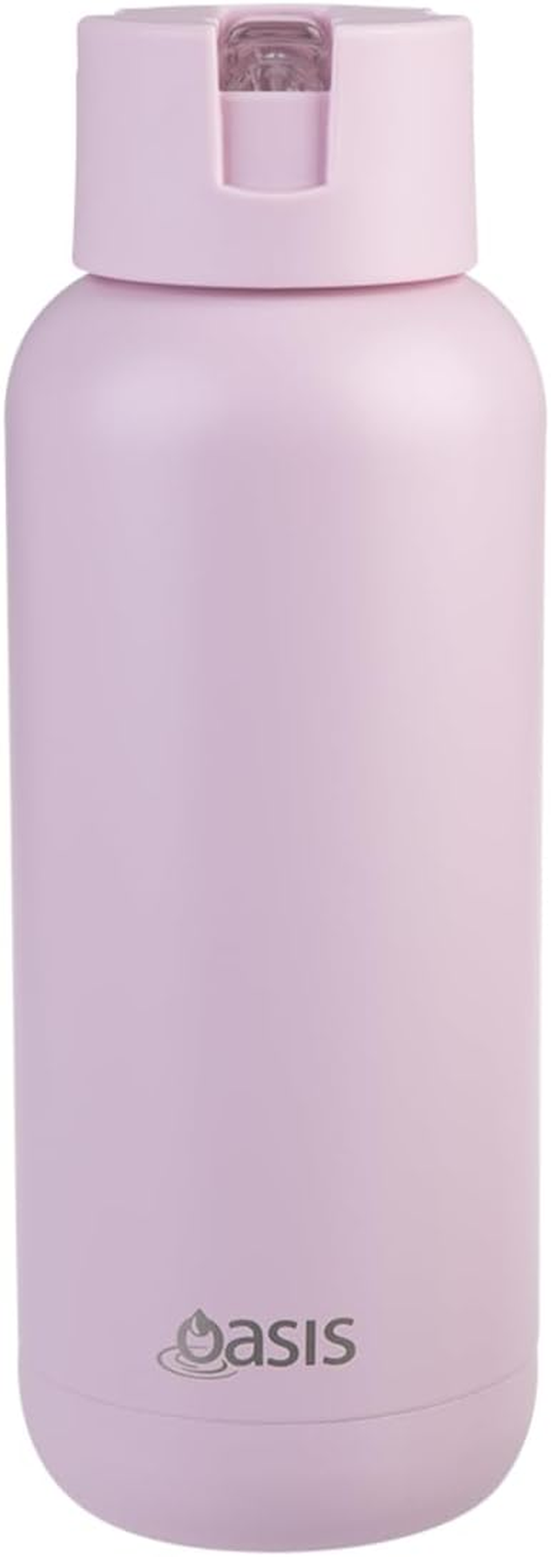 Oasis 1L Stainless Steel Ceramic "Moda" Triple Wall Ins. Drink Bottle Pink Lemonade 8868PLE