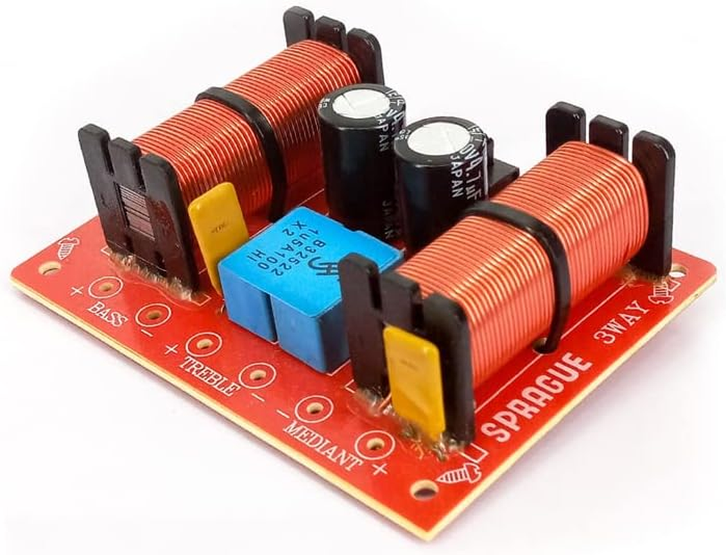 JINGERL 2PCS 150W 3Way Audio DIY Speaker Crossover Filters Hifi Stereo Treble/Alto/Bass 1000Hz/5000Hz Frequency Dividers image number 2