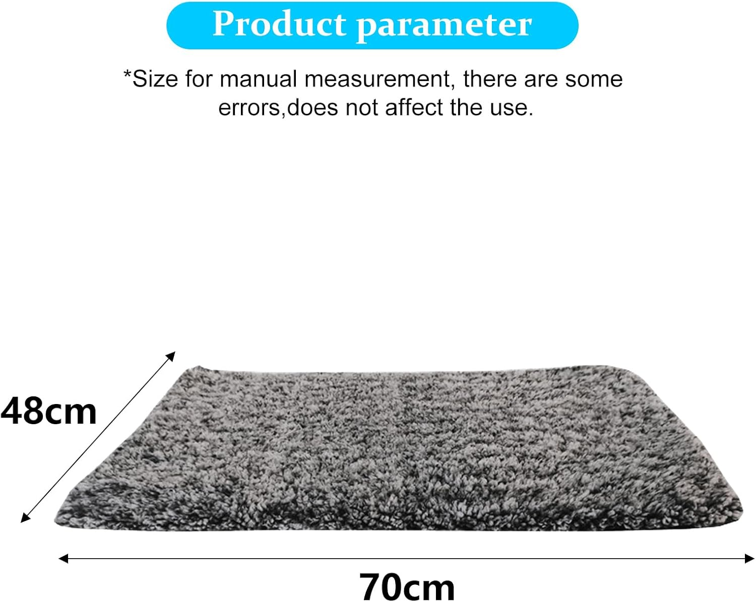 Molbory 48 X 70 Cm Self-Heating Cat Blanket, Cat Cushion, Washable for Cats and Small Dogs, Machine Washable, Not Electric, Grey image number 4