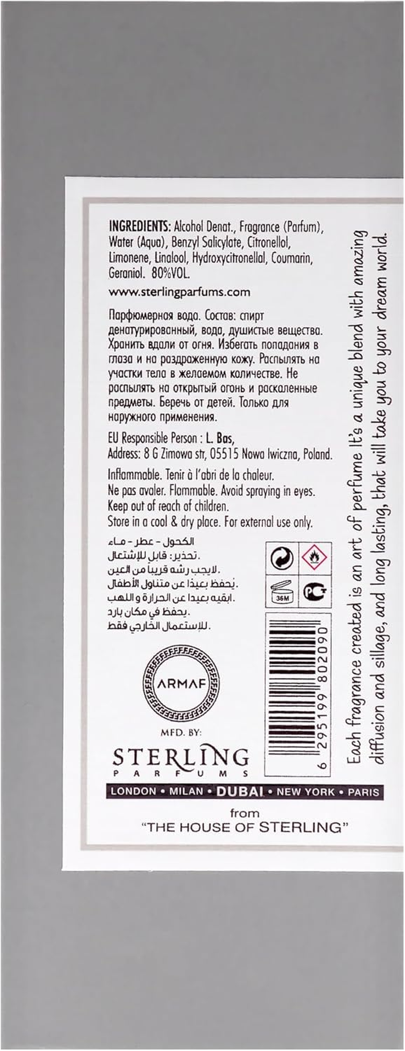 Artistic Perfumery - GIS-01 by Armaf for Men - 3.4 Oz EDP Spray image number 1