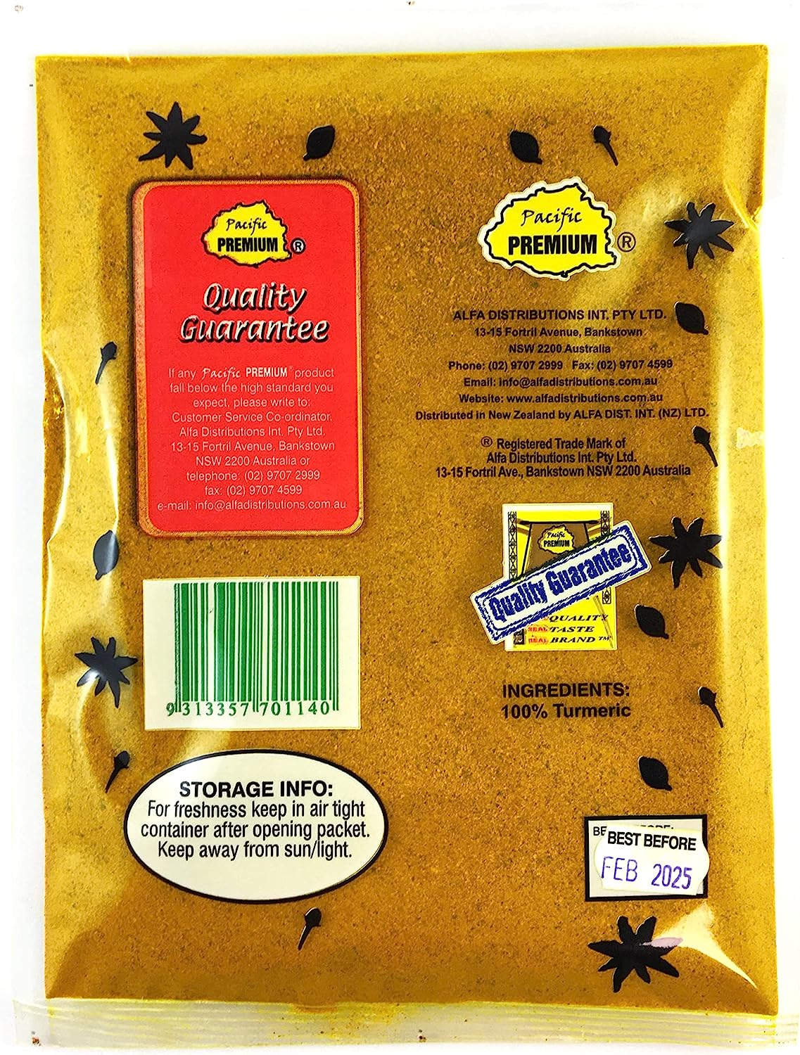 Pacific PREMIUM 100% Wild Fiji Turmeric 100G - ORGANIC