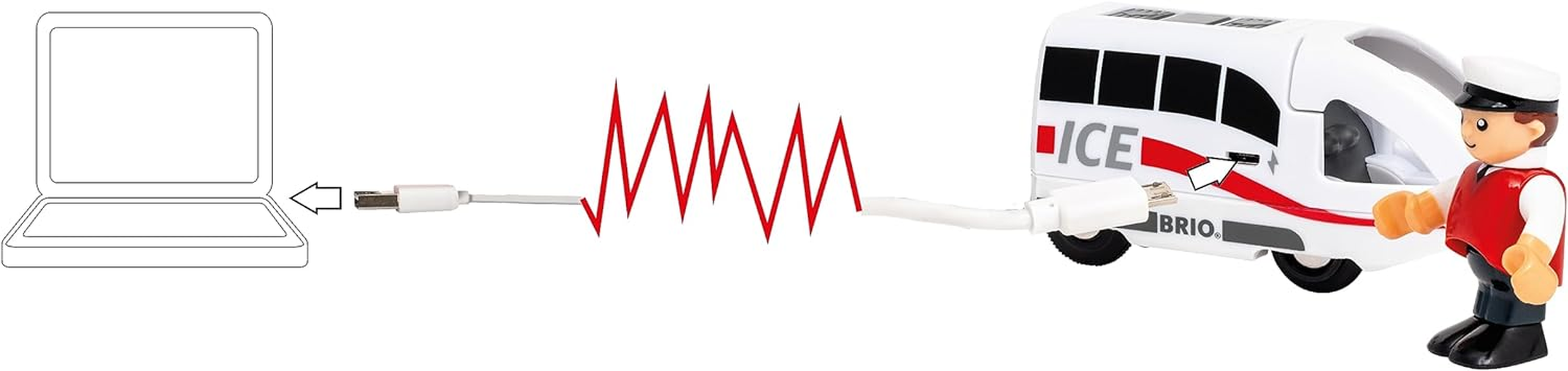 BRIO - ICE Rechargeable Train 3 Pieces image number 2