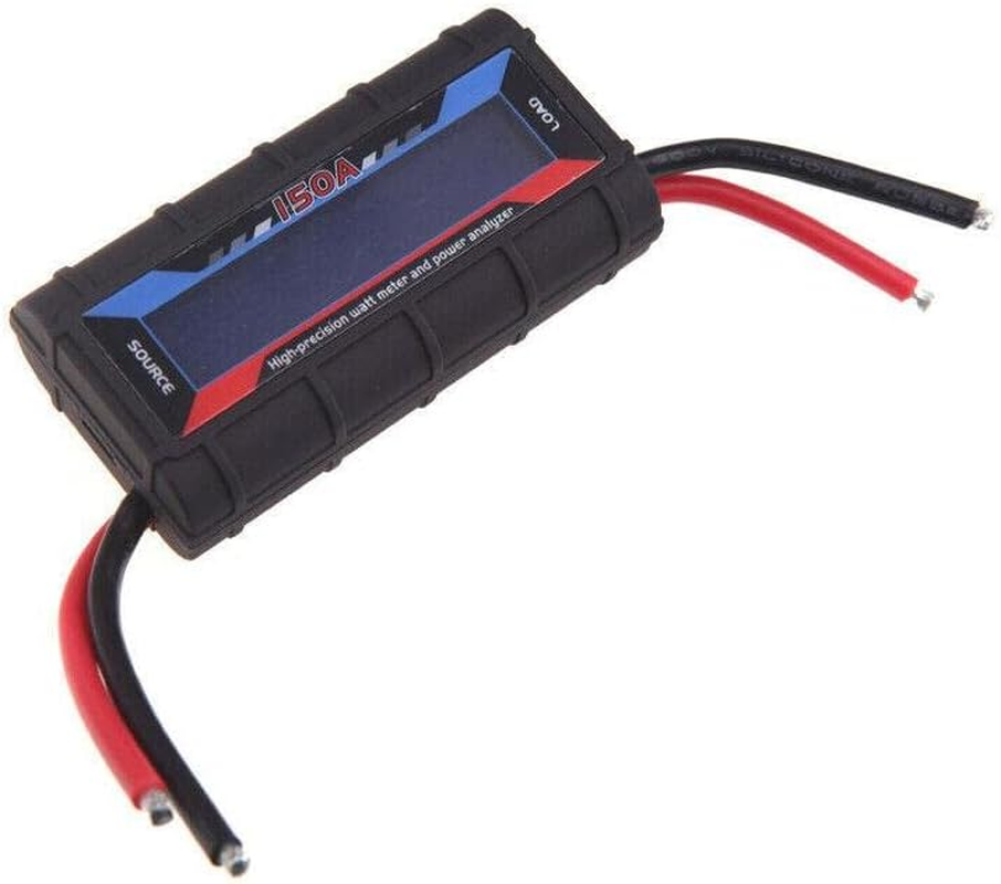 AIMALL 150A Digital LCD Amp Watt Meter Power Analyzer, 4.8V-60V Range, Rubber Paint, 2.4" Screen, for Solar, Caravan, Battery Monitoring, 0-6554W Measurement image number 2