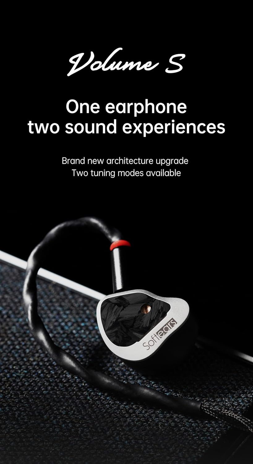 Softears Volume S Hifi Earphone Two Tuning Modes Available In-Ear Monitor Earbuds with 0.78 2Pin Cable image number 4