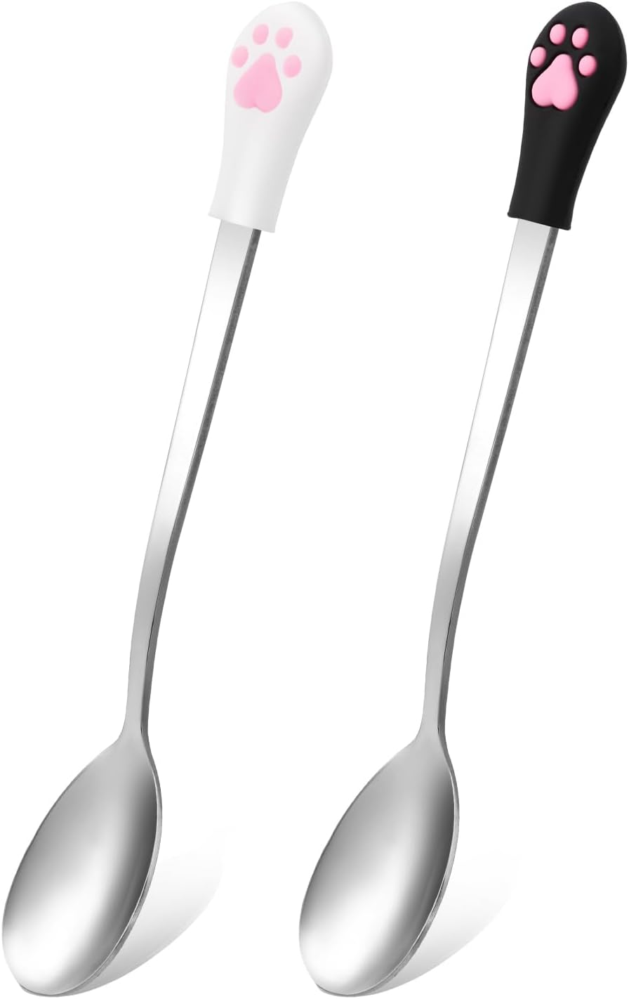 KALIONE Dog Food Scoop Dog Cat Spoon Pet Can Spoon Cat Spoons for Wet Food Pet Food Spoon Wet Cat Food Storage Pet Feeder Spoon Small Cat Ladle Cat Claw Spoon(2 Pcs), 570805_1_Hjdsyhtjt image number 2