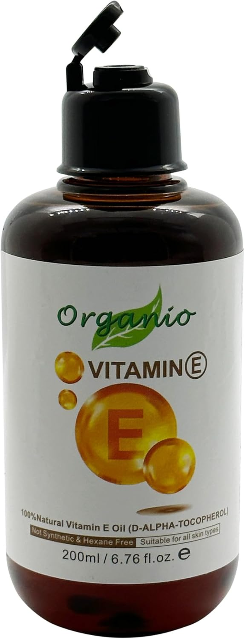 Natural Vitamin E Oil 100% Pure - (87% D-Alpha Tocopherol) Very Thick Oil (200Ml, without Pump) image number 2