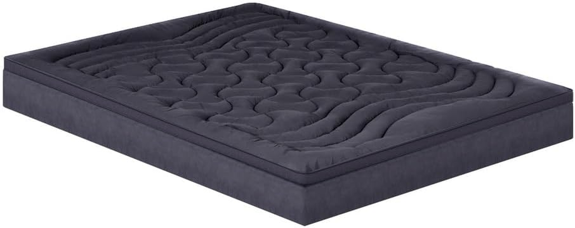 Giselle Bedding 1000GSM Mattress Topper Queen Size, 3-Zone Pillowtop Toppers Hotel Style Cover Washable Hypoallergenic Underlay Fitted Deep Pocket Breathable Pillow Top Mattress for Back Pain image number 6