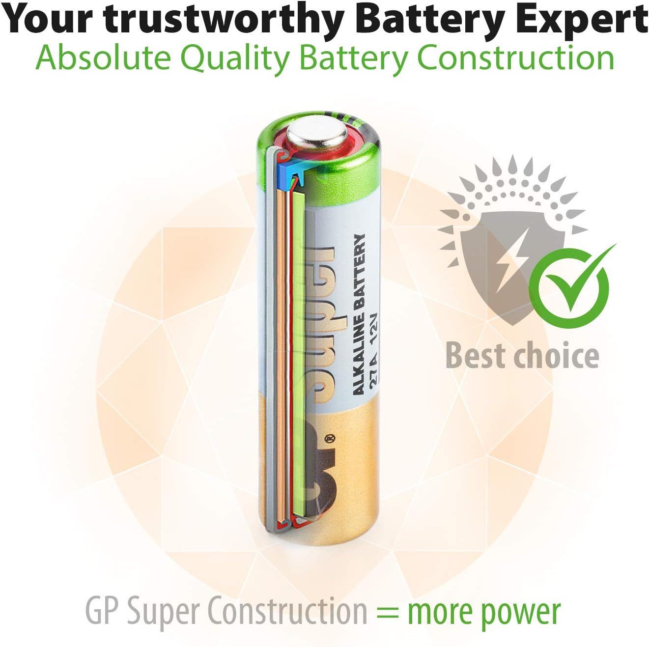 GP High Voltage 12V 27A Alkaline Battery (Pack of 5)