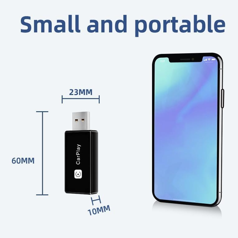 Wireless Carplay Adapter 2-In-1 for Iphone & Android - Plug & Play Mini USB Dongle, 5Ghz Wifi Auto Connect, Stable Bluetooth Connection Fit 98%+ Cars with Upgrade Wired Carplay to Wireless image number 2