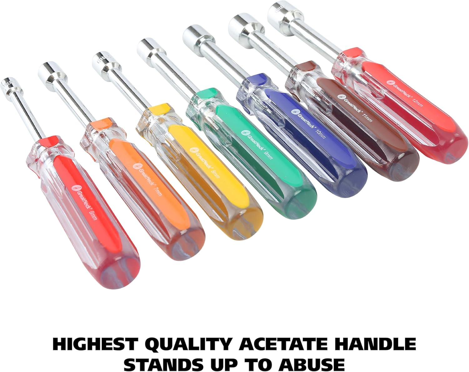 Great Neck ND71 Metric Professional Nut Driver Set, 7-Piece image number 2