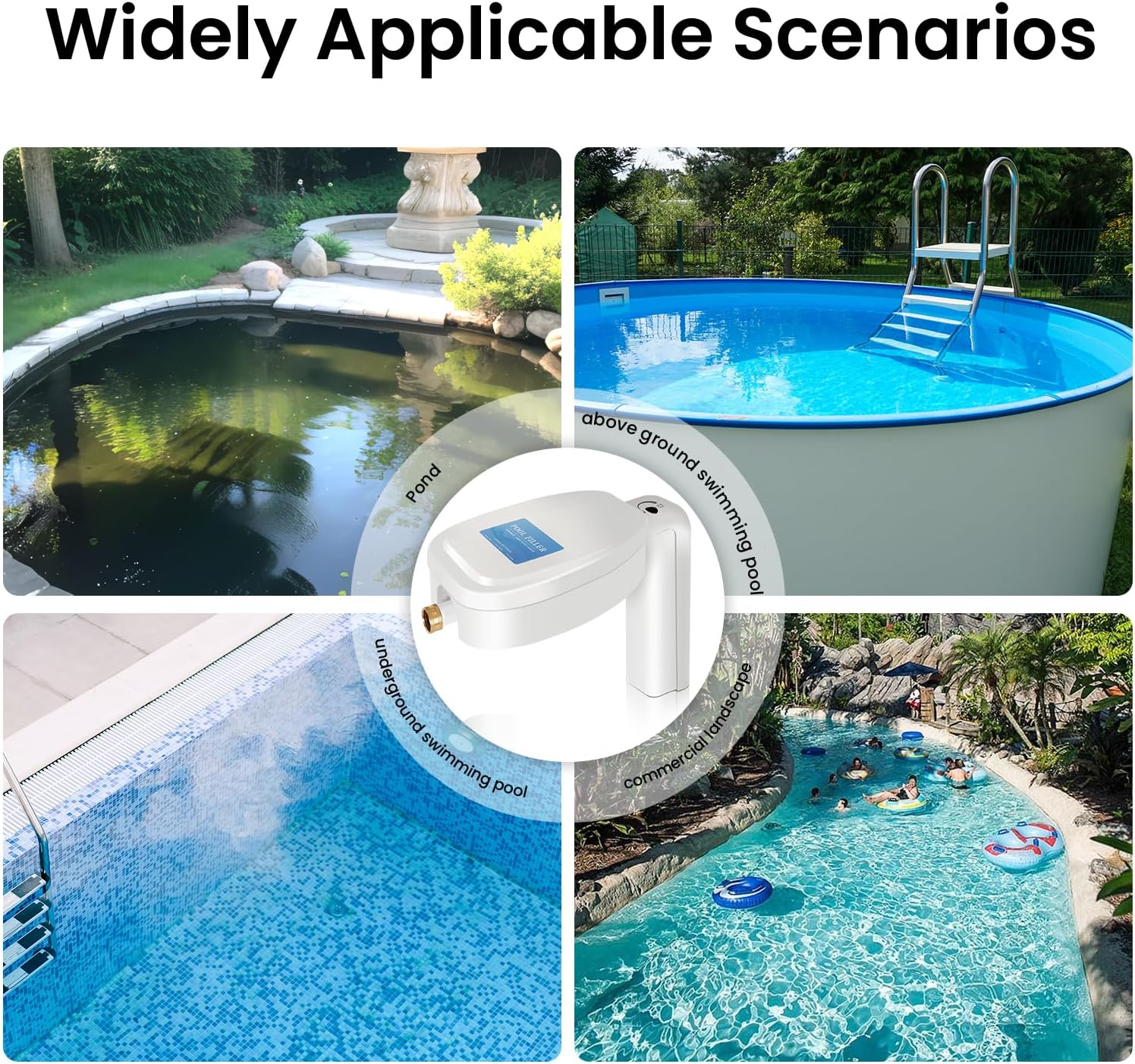 【Upgrade】 Pool Water Leveler Auto Fill, a Smoother Blue Float Automatic Pool Filler, Pool Leveler Auto Filler, Spa, Pond Water Leveler, Automatic Water Leveler Swimming Pool - Blue image number 2