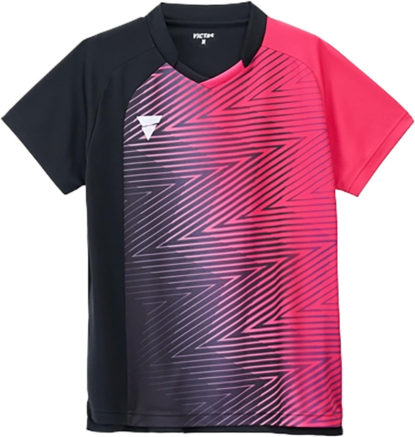 Victoras V-GS551 Table Tennis Game Shirt, JTTA Certified, Sweat Wicking and Quick Drying, Stretchy