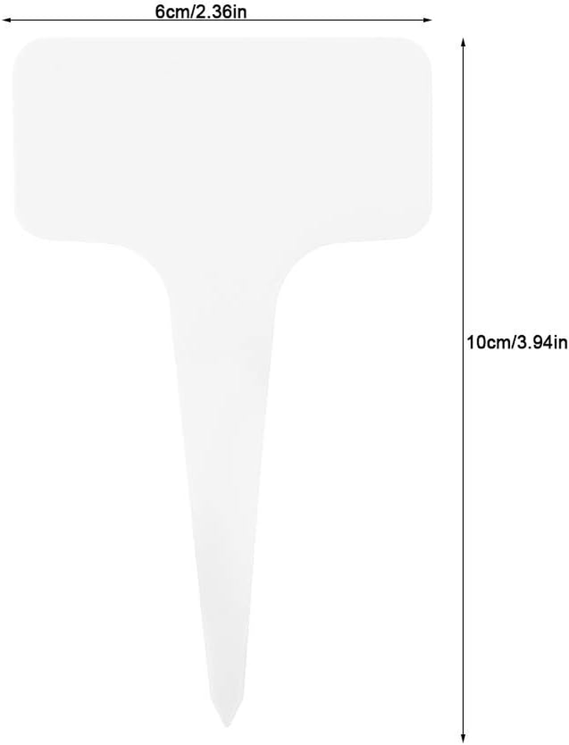 Alvinlite 50 PCS Plastic Plant Signs, Plant Labels T Type Tag Markers, Nursery Garden Labels, PVC Durable Waterproof Plant Tag Signs image number 6