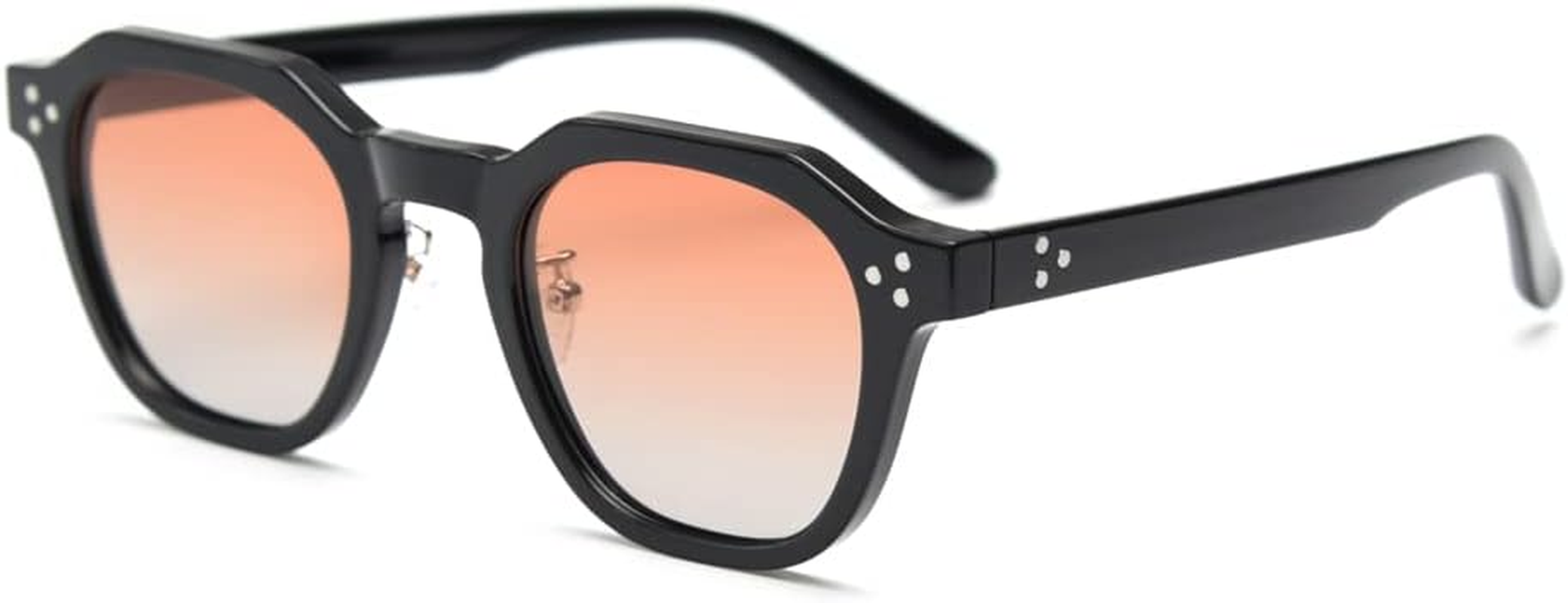 Kachawoo TR90 Polarised Sunglasses for Women Men Square Polygon Retro Vintage Sunglasses Thick Frame Luxury Brand Design Glasses