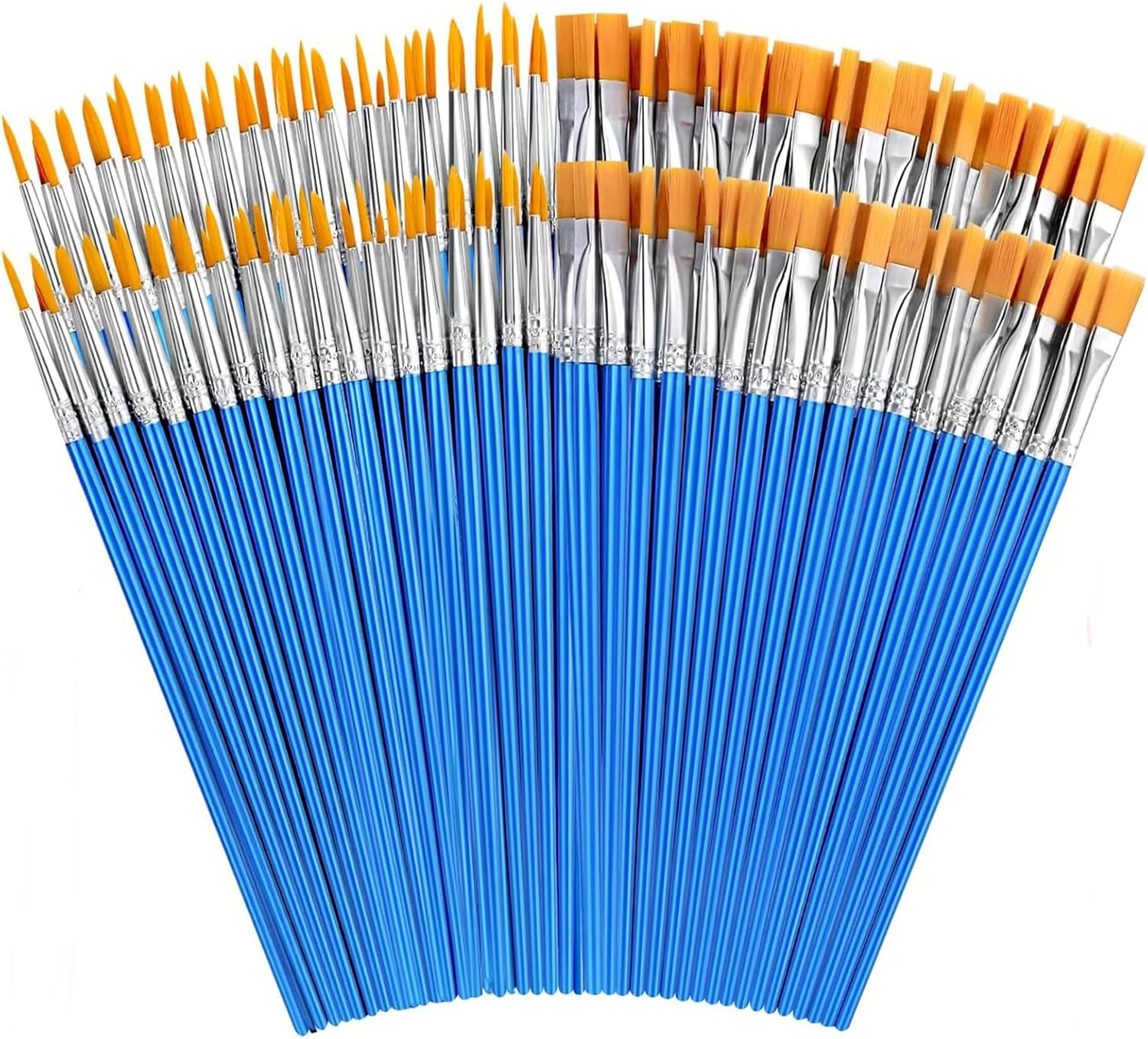Lgqsunfa Small Paint Brushes,100 Paint Brushes for Kids,For Miniature Detail Painting image number 2