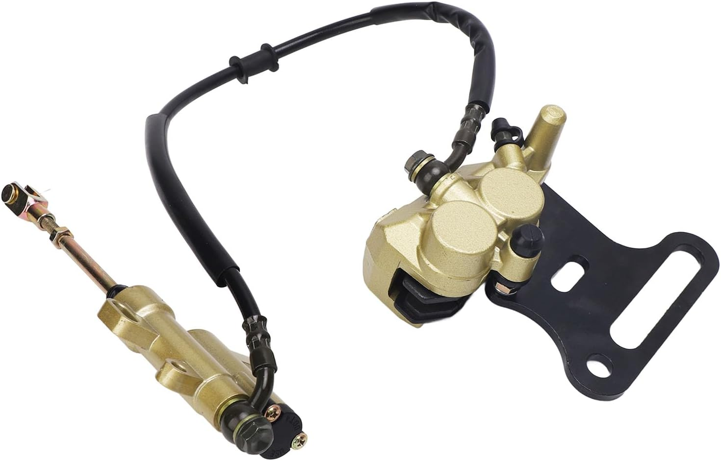 Rear Hydraulic Brake Master Cylinder Kit, Brake Master Cylinder Caliper Assembly High Strength Use Sturdy for Pit Dirt Bike image number 2