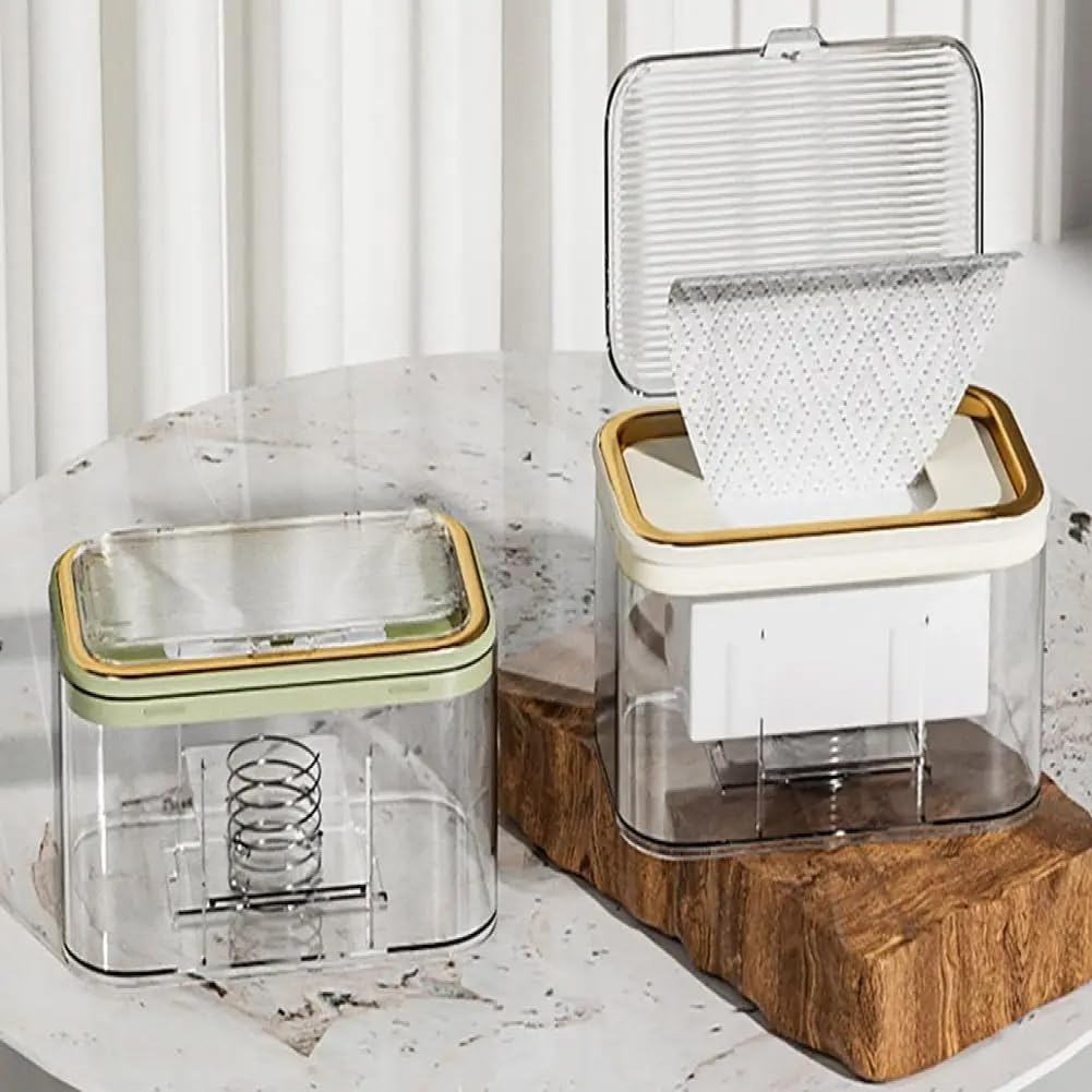 Wall-Mounted Wet Wipes Holder Wall Mounted Wet Wipes Dispenser Box with Capacity Easyopen Spring Plate Multifunctional A image number 6