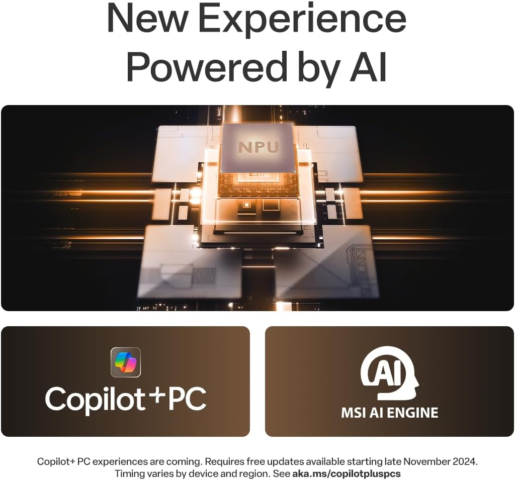 MSI Summit A16 AI+ A3HMTG-046AU, 16' QHD 165Hz Business Laptop, AMD Ryzen AI 9 365, 32GB Lpddr5X, 2TB SSD, Windows 11 Pro, Ink Black image number 2