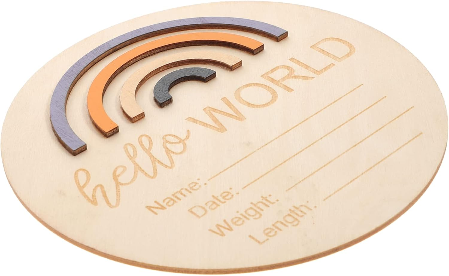 Wooden Month Card Milestone Sign for Newborn Girl Nursery Monthly Milestone Photo Prop for Shower image number 2