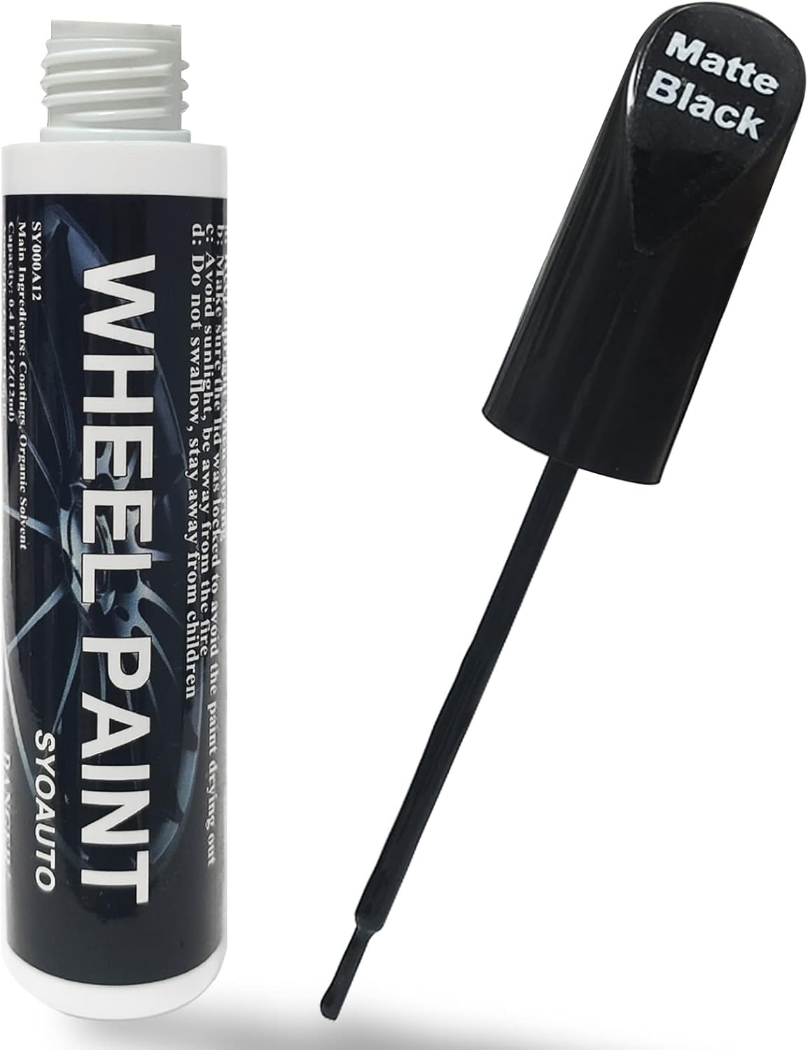 SYOAUTO Silver Rim Touch up Paint Rim Scratch Repair Pen Wheel Touch up Paint Car Rim Paint Pen Universal Color Silver Wheel Paint (Silver)