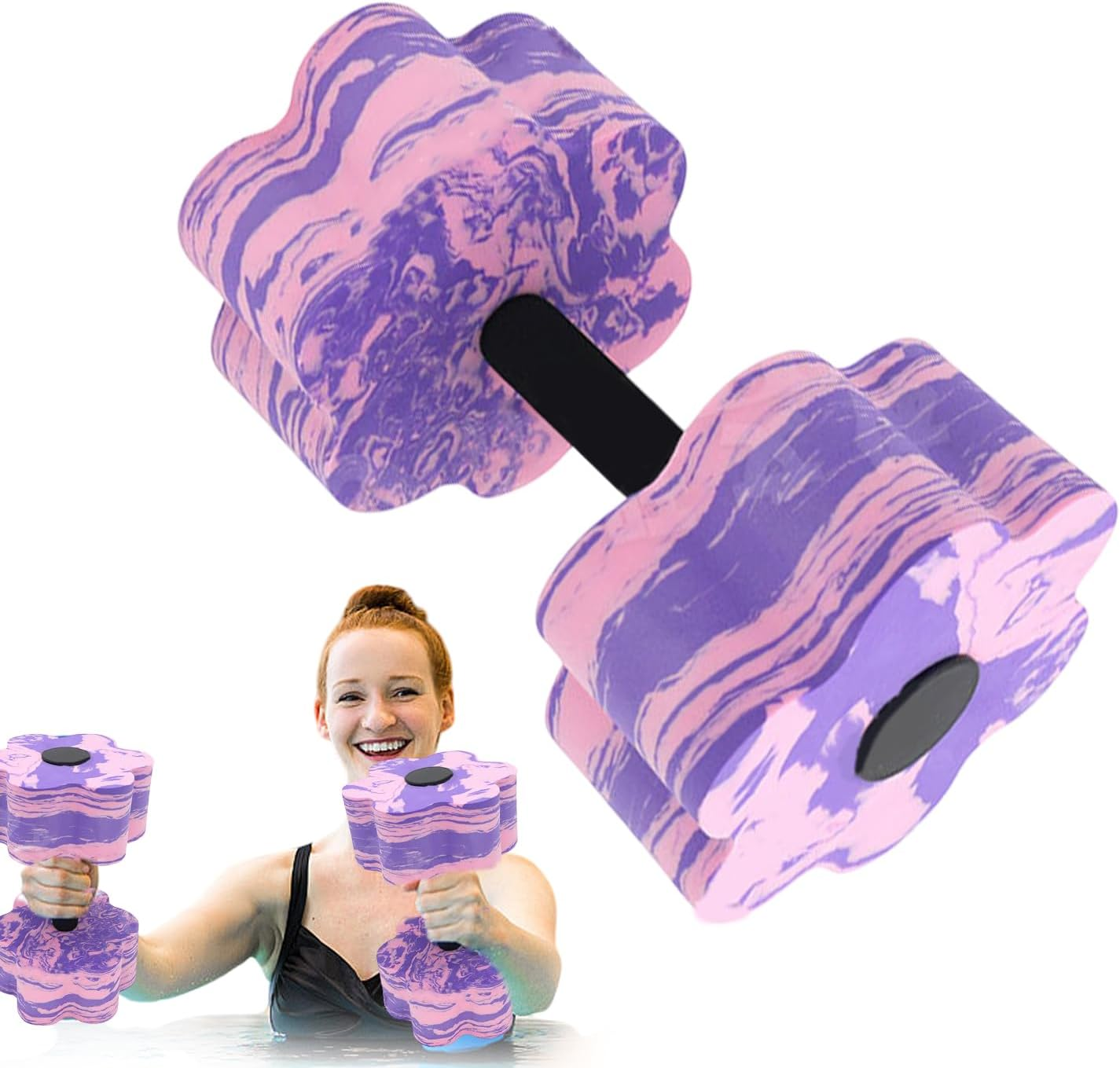 Fitness Barbells for Water - Lightweight Exercise Dumbbells | Reusable Training Supplies, Portable Workouts Equipment for Men, Women