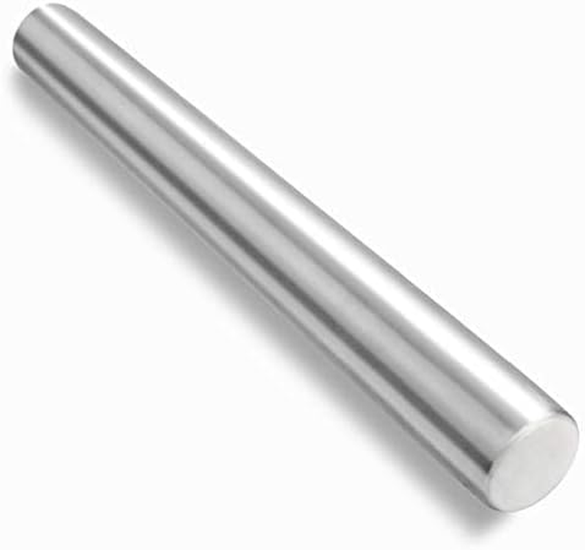 Stainless Steel Rolling Pin for Baking &ndash; Heavy-Duty Dough Rolling Pin for Pizza, Cookies & Pastry | Non-Stick, Easy to Clean, Kitchen Essential image number 2