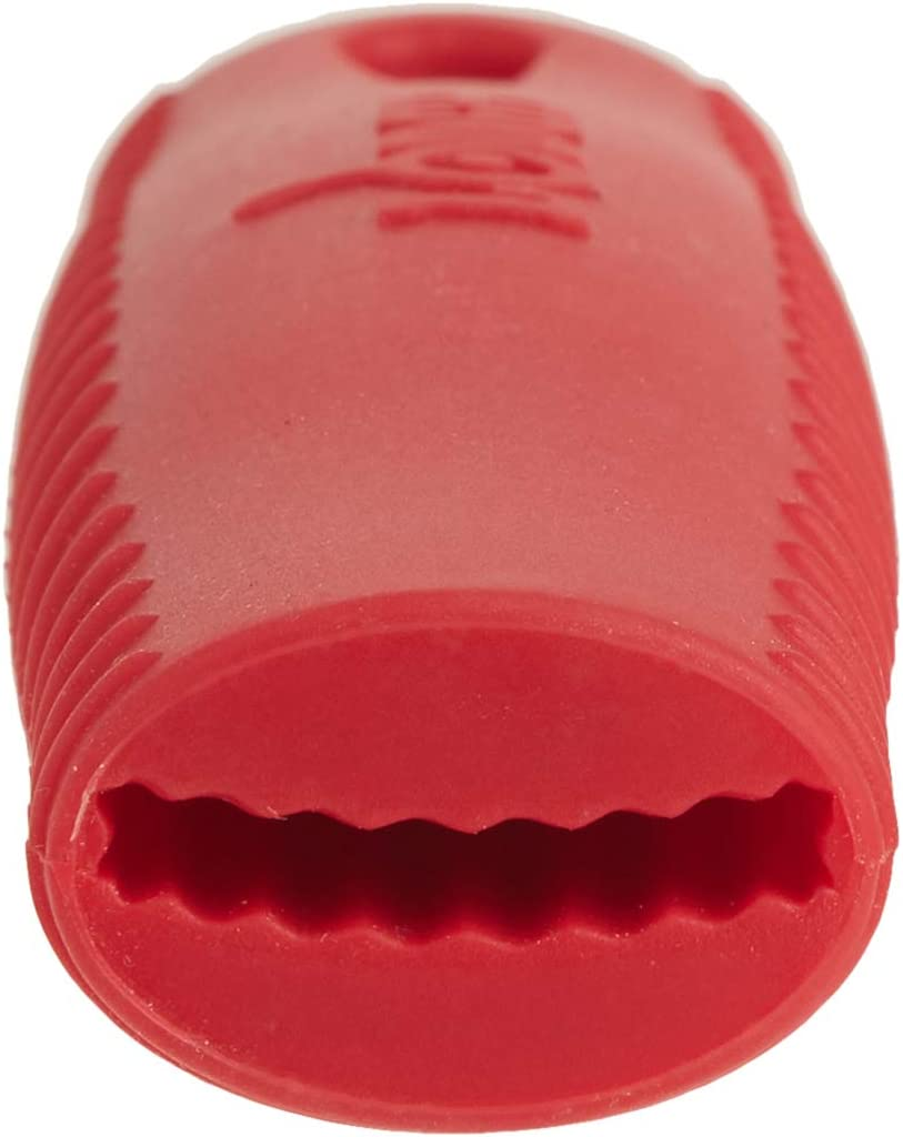Lodge Silicone Hot Handle Holder - Dishwasher Safe Hot Handle Holder Designed for Lodge Carbon Steel Pan Products - Reusable Heat Protection up to 500&deg; - Red - Orange image number 6