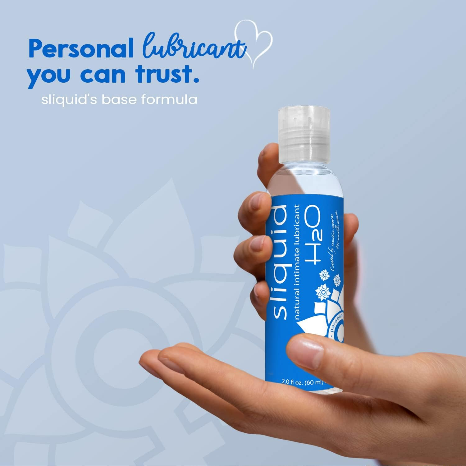 Sliquid Lubricants H2O Naturals Water Based Intimate Lubricant, 2 Fluid Ounce, 60 Ml (Pack of 1) image number 3