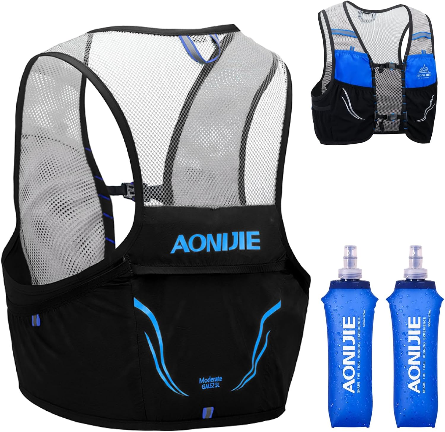 TRIWONDER 2.5L Ultraleicht Trinkrucksack, Laufrucksack F&uuml;r Marathon, Trail Running, Cycling