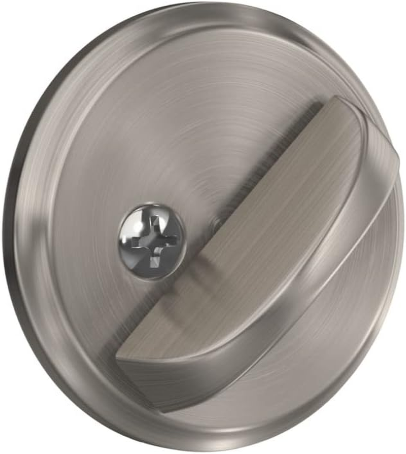 Schlage B60N Single Cylinder Deadbolt, Satin Nickel