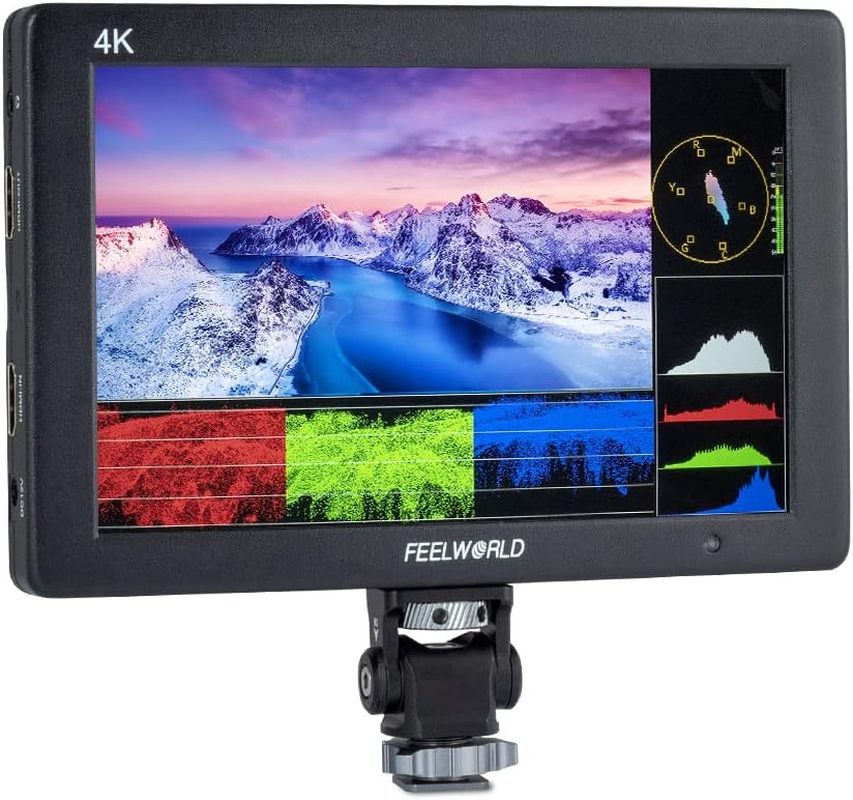 FEELWORLD T7 plus 7 Inch 3D LUT DSLR Camera Field Monitor with Waveform Histogram Peaking Focus False Colors 4K HDMI Input Output Full HD 1920X1200 Solid Aluminum Housing image number 5