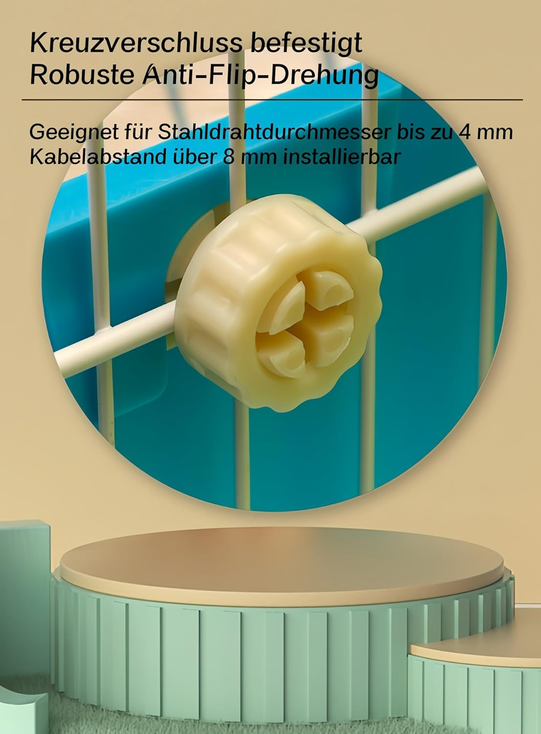 Rabbit Feeder, Hay Feeder for Cage, Hay Holder for Hanging Small Animals, Rabbits, Dwarf Rabbits, Guinea Pigs, Small Animals, Durable, Non-Toxic image number 1