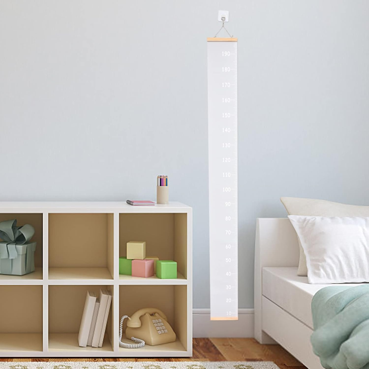 Toddmomy 1Pcs Growth Chart for Kids,Child Height Chart Ruler Removable Hanging Wall Ruler for Home Wall Decor Measurement