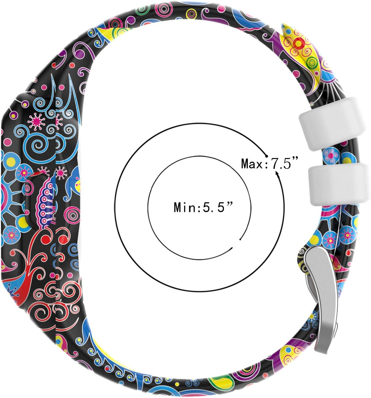 Tencloud Straps Compatible with Garmin Vivofit Jr.3 Strap, Replacement Soft Silicone Wristband Band Armbands for Kids for Vivofit Jr.3 Fitness Tracker image number 3