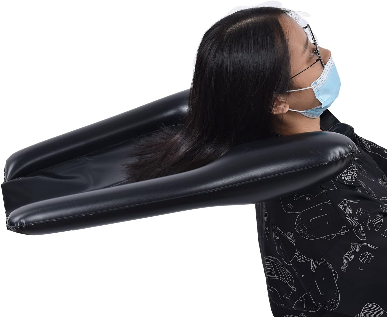 Gugxiom Inflatable Shampoo Bowl, Portable Hair Washing Tray, Shampoo Basin with Inflator Pump image number 2