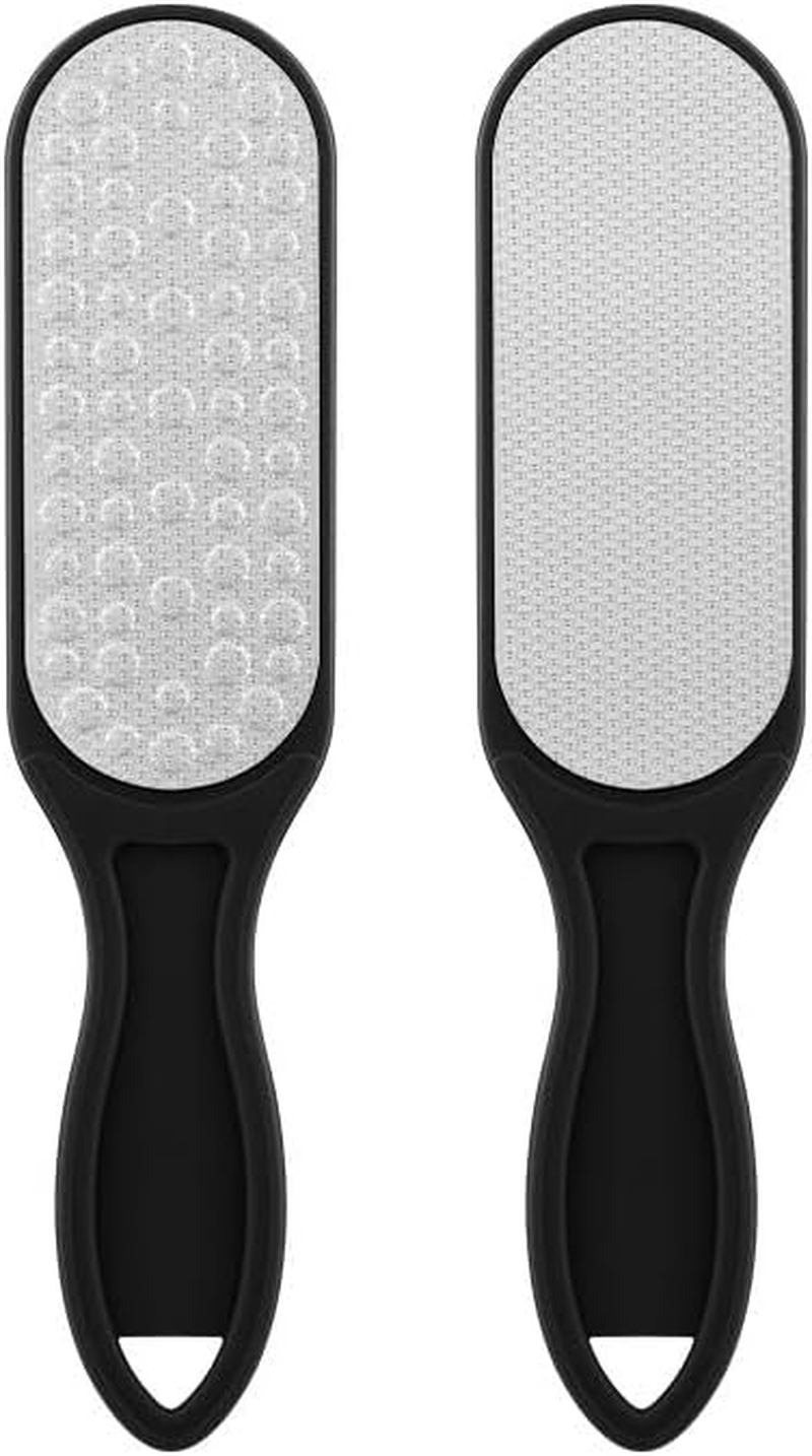 Foot File Double Side Foot Rasp Hard Dead Skin Callus Remover Pedicure Sanding Feet Care File Tool Remove Dead Skin and Calluses Both Dry and Wet Feet Pedicure Foot Rasp Foot File Callus Remover (Black, One Size) image number 3