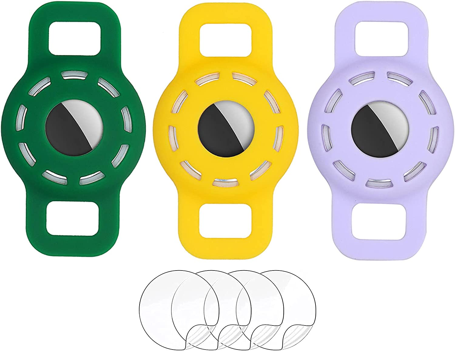 Airtag Cat Collar Holder Compatible with Apple Air Tag,Small Animals Pets Anti-Lost Pet Collar Id Tags for Air Tags,Anti Scratch Cat GPS Tags,Silicone Case for Cats Collar Finder Tracker Locator