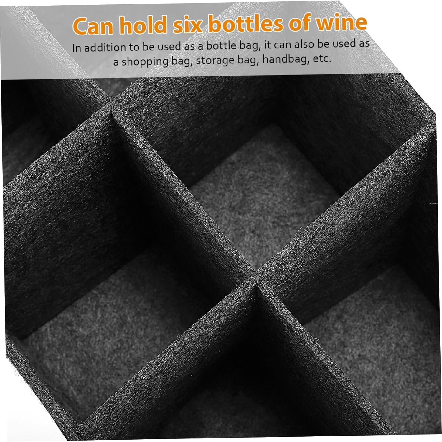 BRIGHTFUFU 4Pcs Thick Felt Wine Bottle Carrier Bag for Bottles Portable Handbag Tote for Travel Camping Picnic Reusable Soft Storage Bag for Wine Milk Shopping image number 3