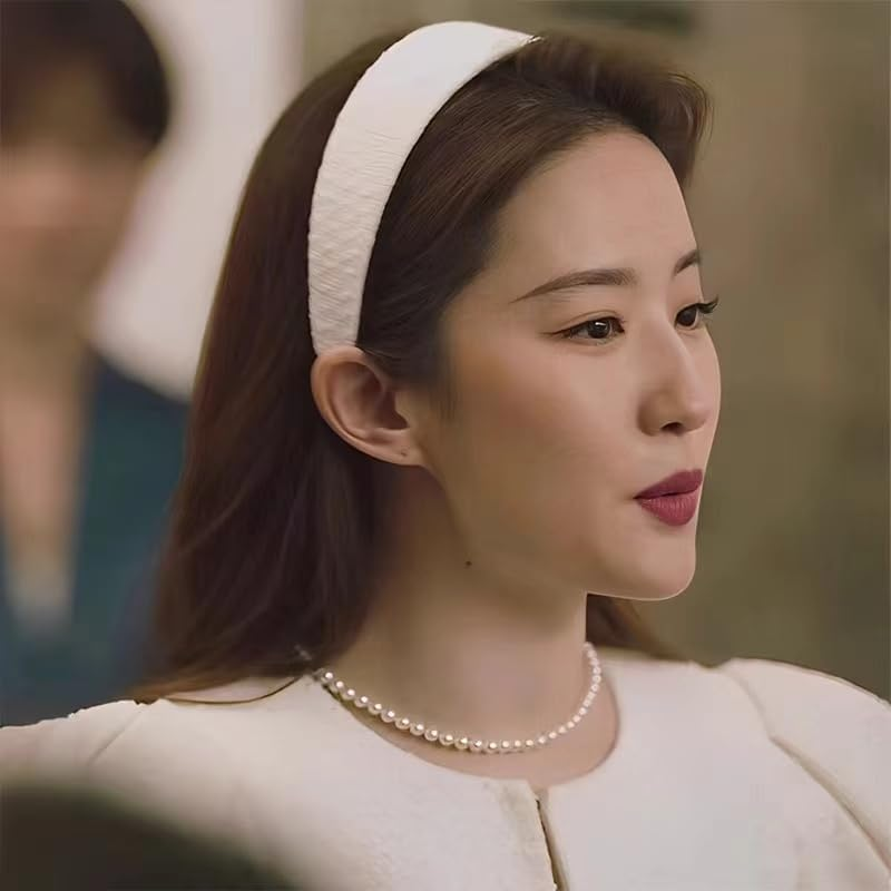 Zinzin Wide Headbands for Women Trendy, Classic White Waffle Headbands Non-Slip Fashion Head Band for Women'S Hair Fashion Hair Accessories for Women Girl image number 2